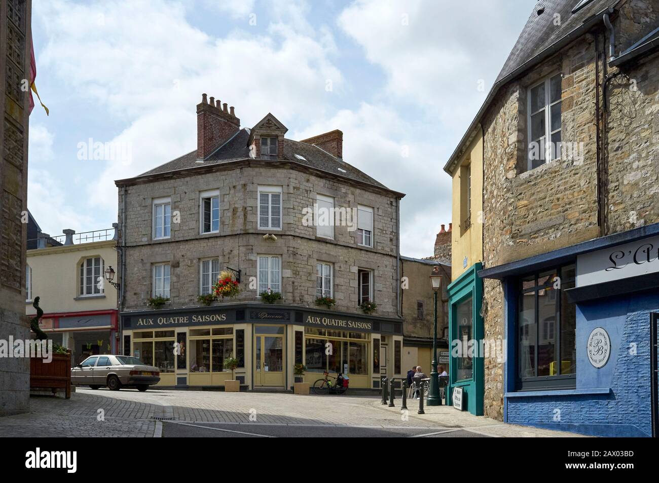 The historic town of Domfront, a former commune in the Orne department