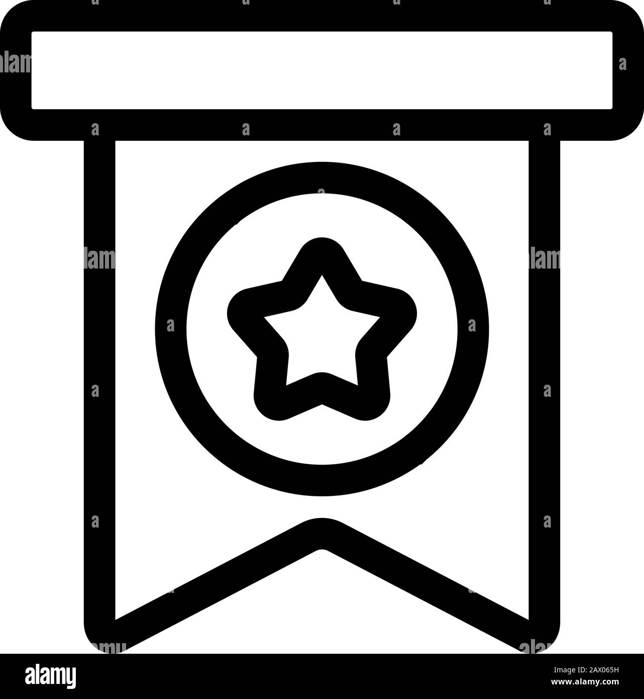 Bonus icon vector. Isolated contour symbol illustration Stock Vector