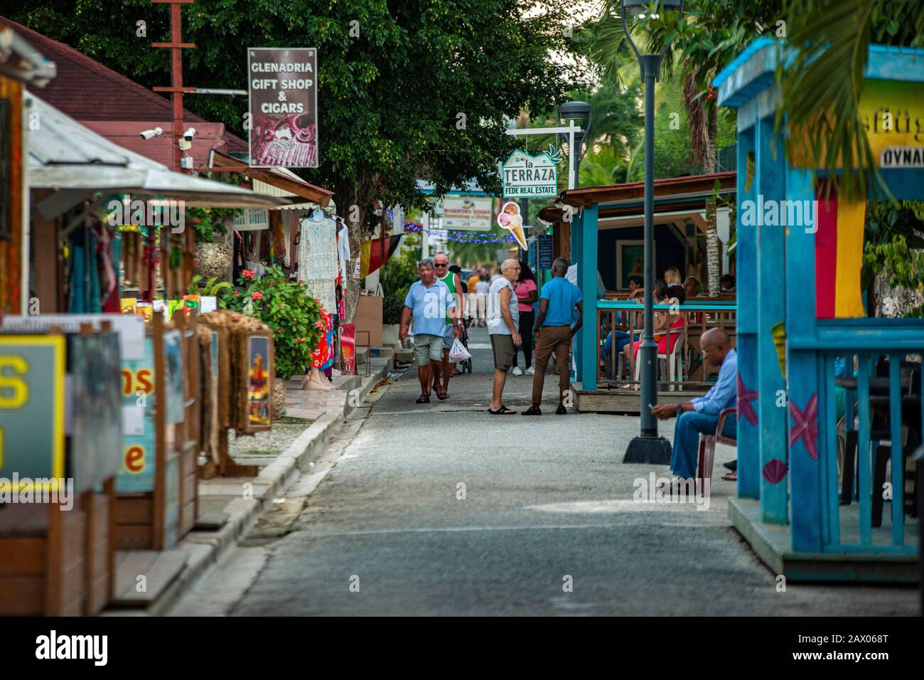 Scene of daily life on the streets of Dominicus 17 Stock Photo - Alamy