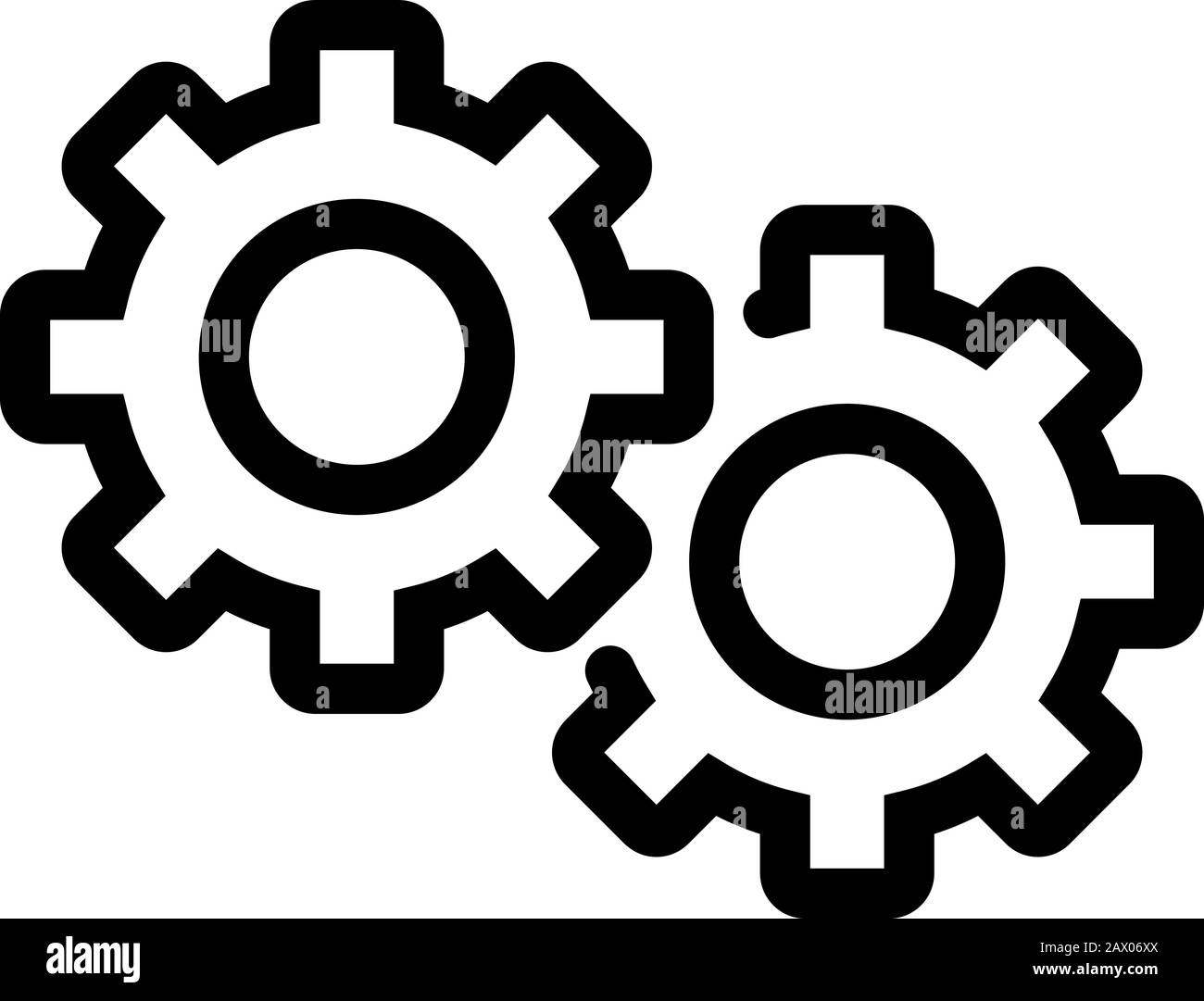Automation icon vector. Isolated contour symbol illustration Stock ...