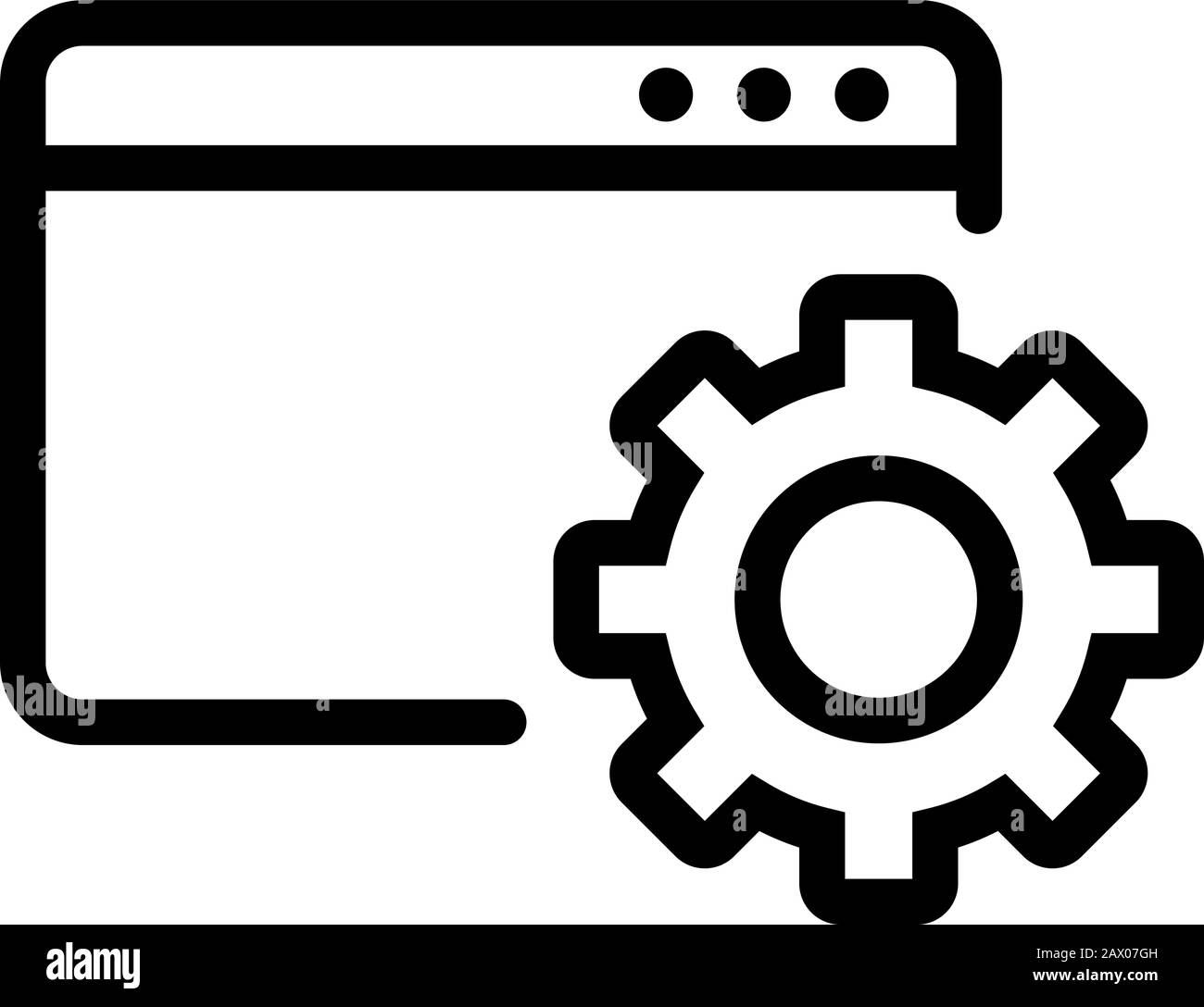 Automation icon vector. Isolated contour symbol illustration Stock ...