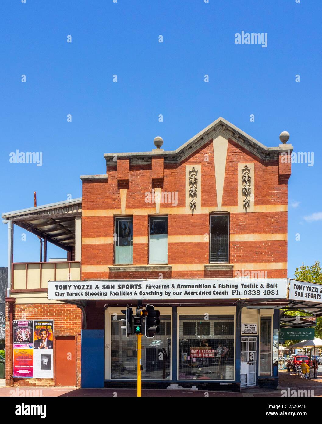 Tony Yozzi and Son Sports shop selling firearms and fishing tackle in  Northbridge Peth WA Australia Stock Photo - Alamy