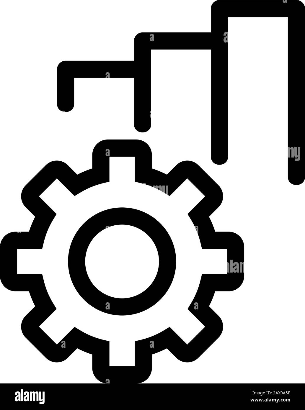 Automation icon vector. Isolated contour symbol illustration Stock ...