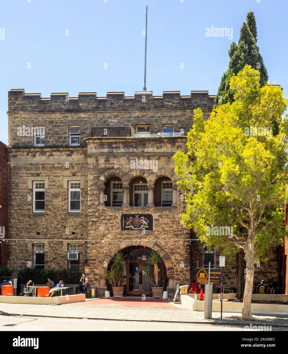 The former military offices now Old Swan Barracks Backpacker Hostel Perth  in Francis St Northbridge Perth WA Australia Stock Photo - Alamy