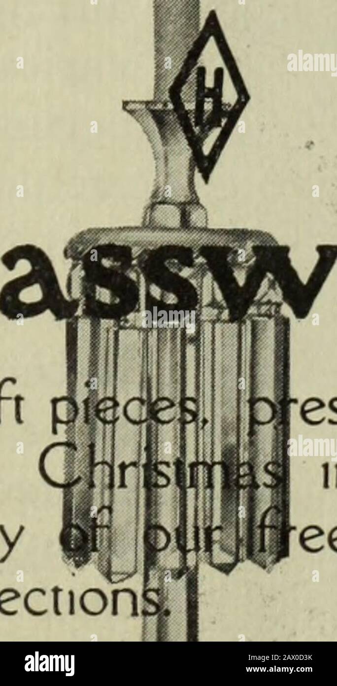 The Boston Cooking School magazine of culinary science and domestic economics . GLASSWARE If you would have your guests rememberyours as the most beautiful Christmastable they ever savv, the most delightfullyserved dinner they ever ate, use Hei Glas! ey s iware There is a real sense ofLfestivity in its gleam andsparkle, a rare beauty mfs chaste design. It is theglassware which is most worthy to grace yourtable on thfs day of all days.You will find in Heikeys Gl many beautiful giftbring the )oy ofWnie for a copyyou in making selection. are •esents of the sort that into every-day life. ee book—I Stock Photo
