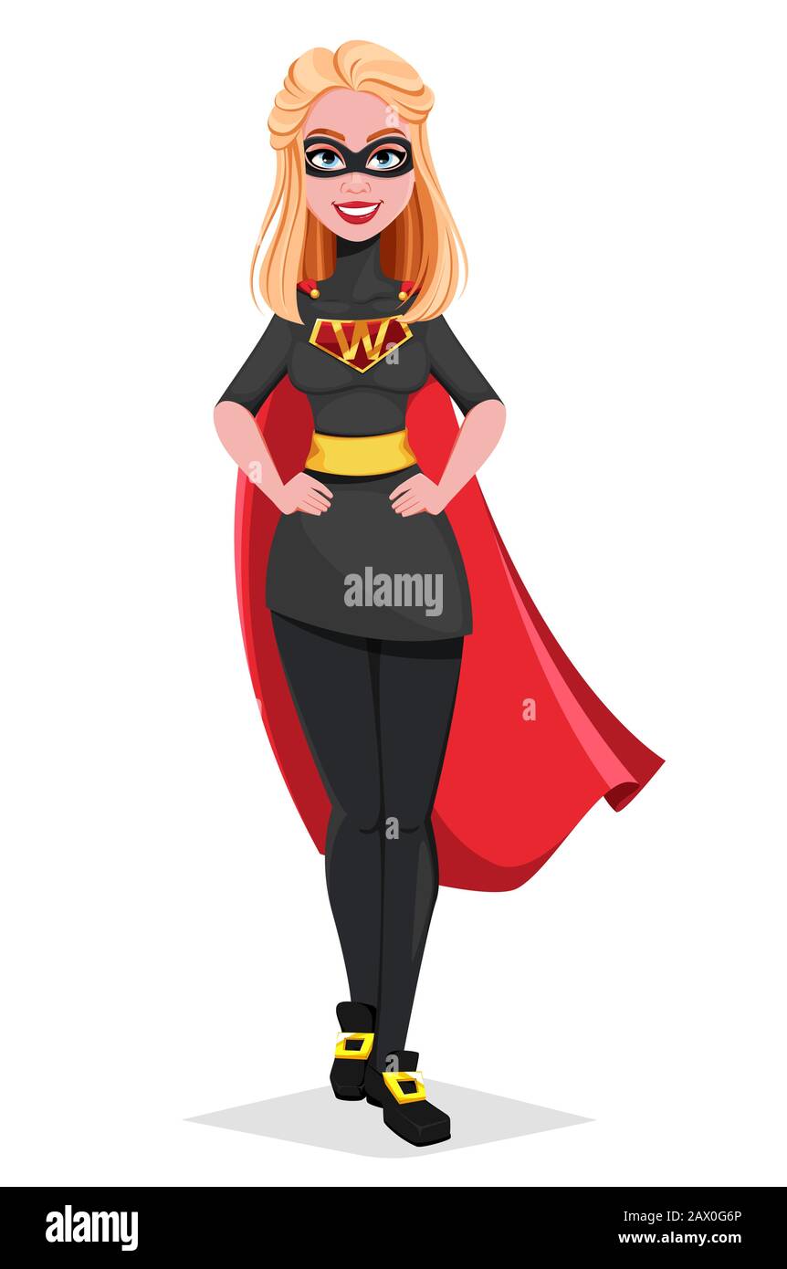 Superhero Woman Cut Out Stock Images Pictures Alamy