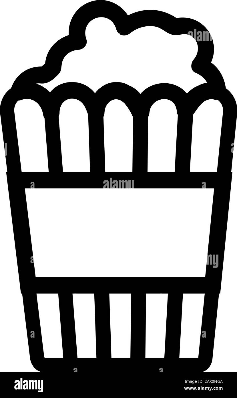corn food icon vector. Isolated contour symbol illustration Stock ...