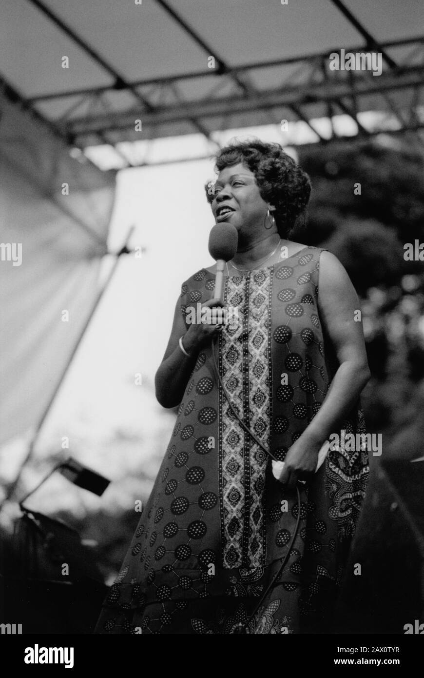 Sarah Vaughan Knebworth Capital Radio Jazz Festival 1981 Stock Photo 