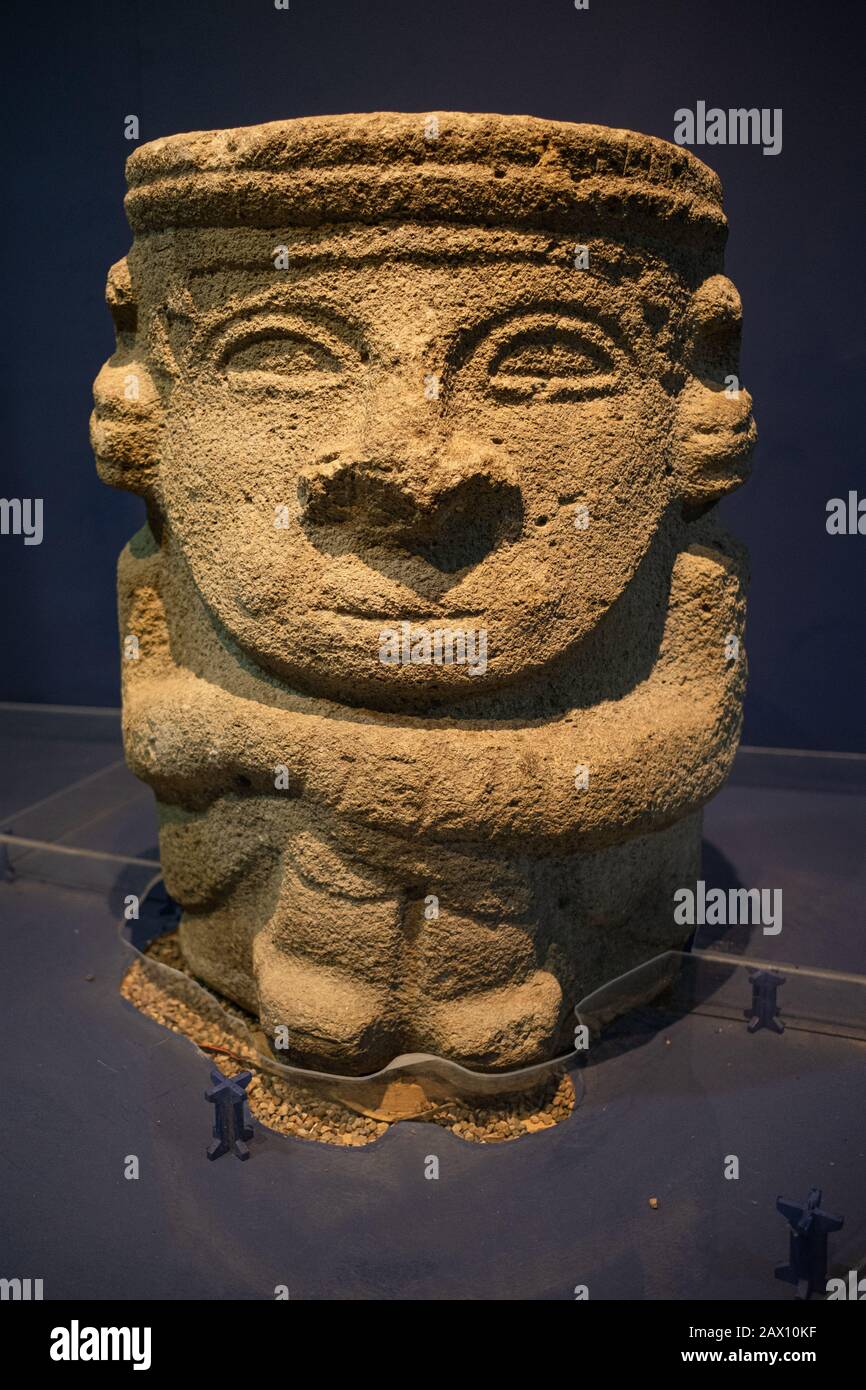 San Agustín Archaeological park Stock Photo