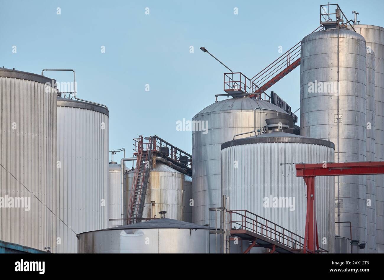 Bio Diesel production plant, Kampen, Netherlands. Stock Photo