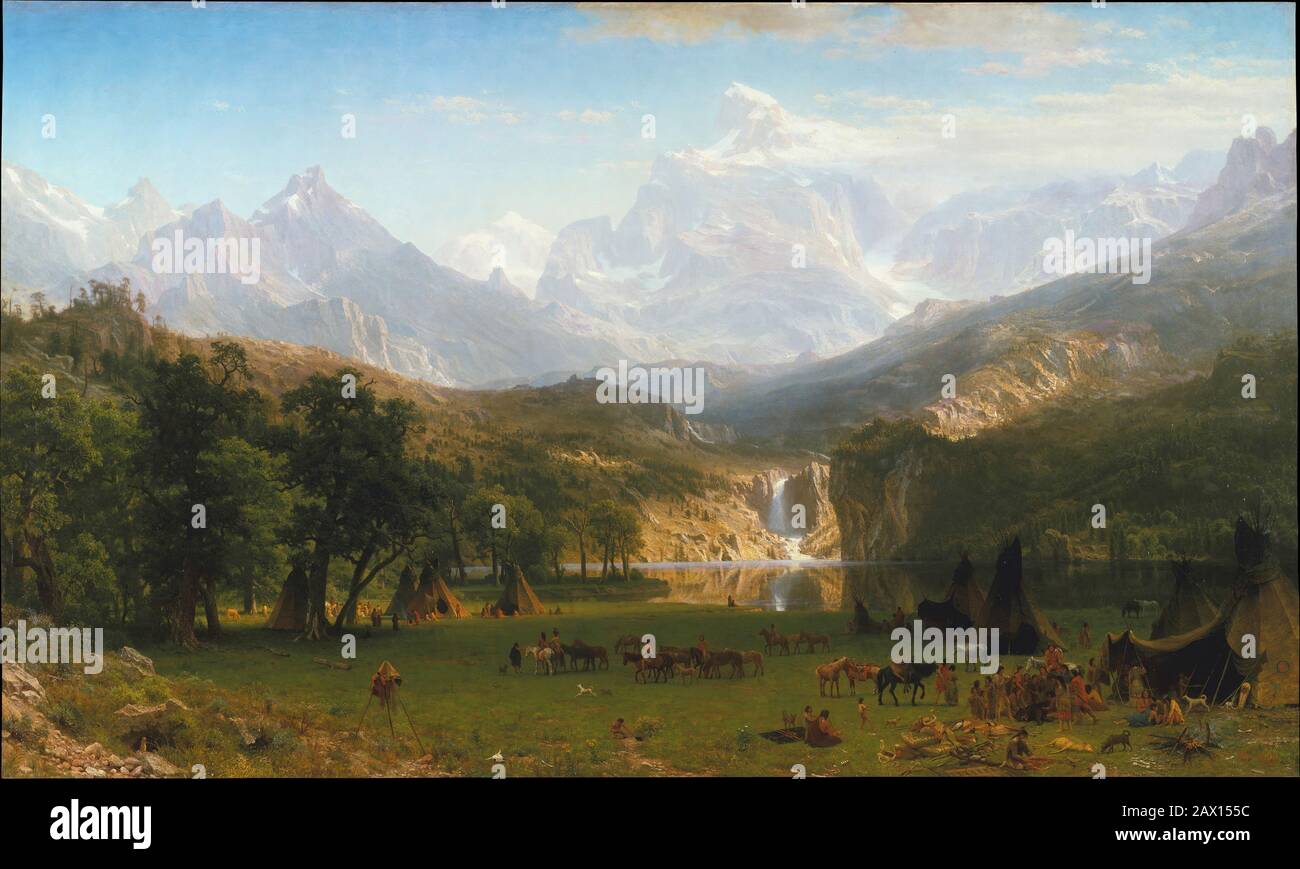 The Rocky Mountains, Lander's Peak, 1863. Stock Photo