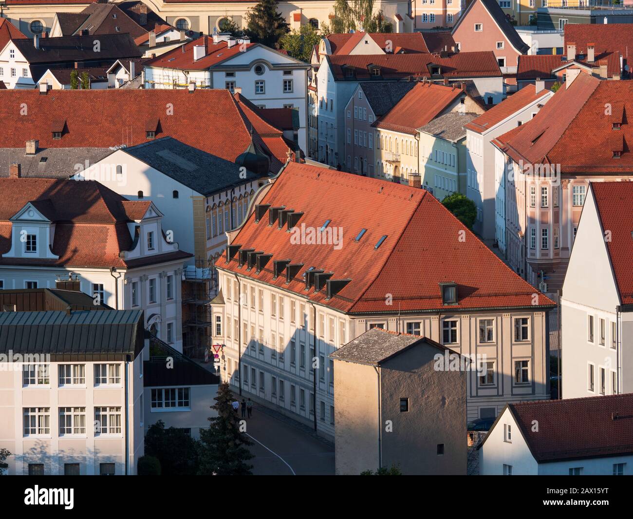 Blick auf die Altstadt, Eichstätt, Altmühltal, Bayern, Deutschland | Eichstaett old town, Altmuehltal, Bavaria, Germany Stock Photo