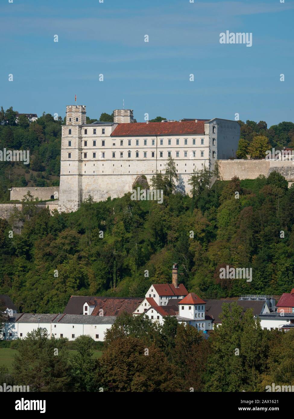 Willibaldsburg, Eichstätt, Altmühltal, Bayern, Deutschland | Eichstaett, Willibaldsburg, Altmuehltal, Bavaria, Germany Stock Photo