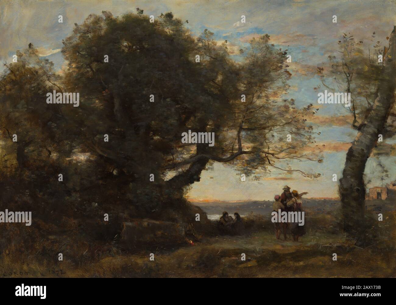 The Gypsies, 1872. - Stock Image