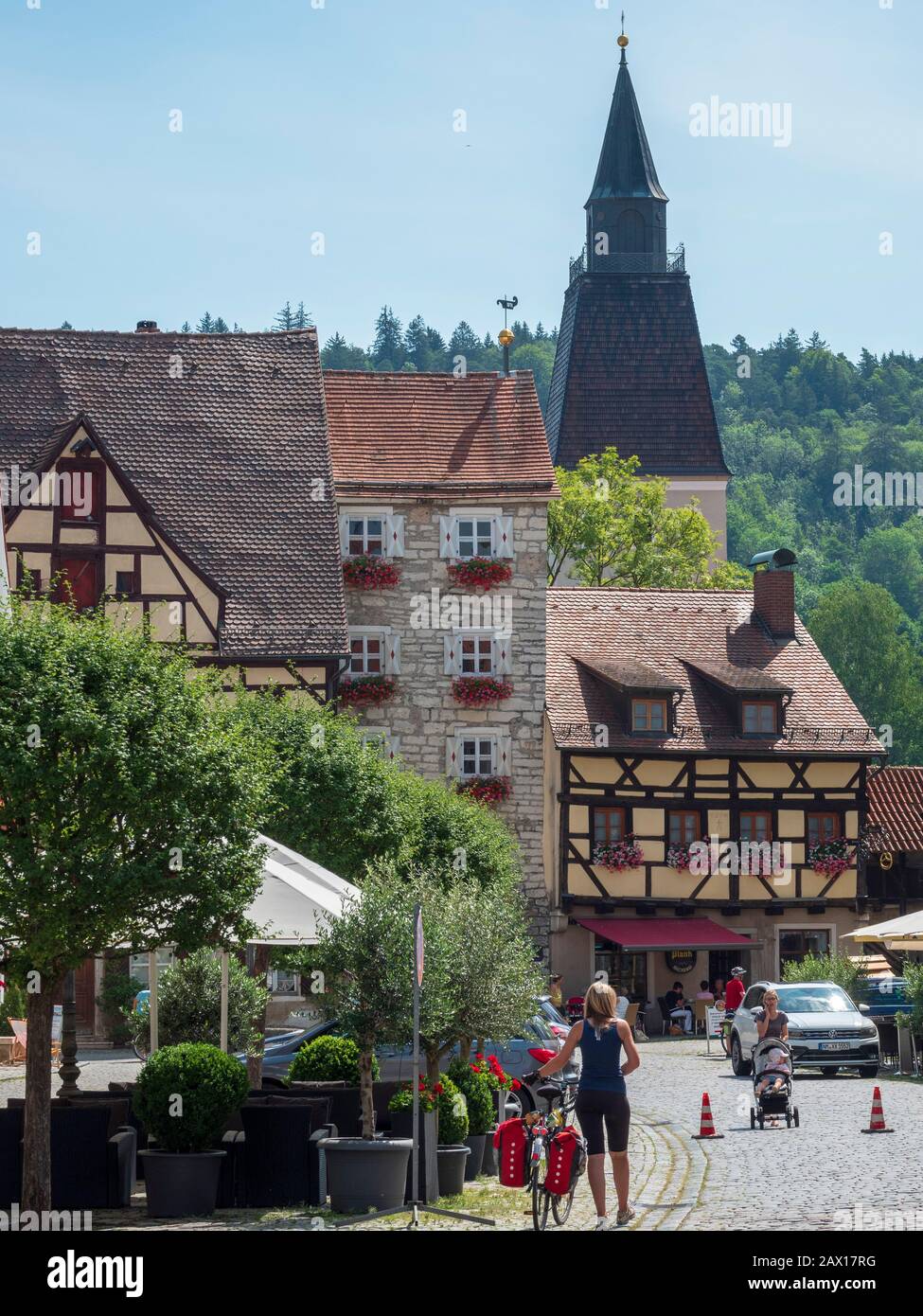 Berching, Altmühltal, Bayern, Deutschland | Berching, Altmuehltal, Bavaria, Germany Stock Photo