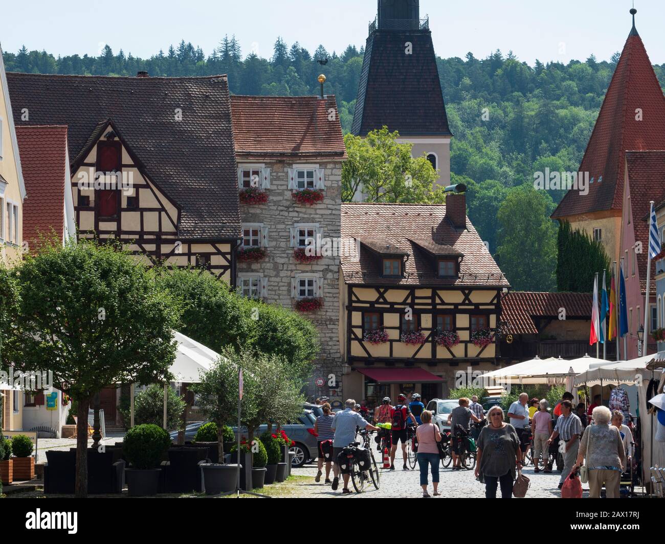 Berching, Altmühltal, Bayern, Deutschland | Berching, Altmuehltal, Bavaria, Germany Stock Photo