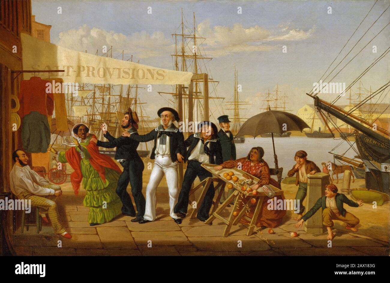 After a Long Cruise, 1857. Stock Photo