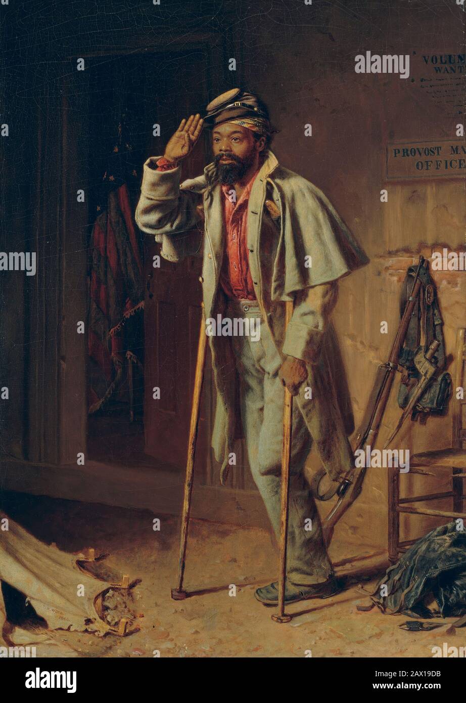 A Bit of War History: The Veteran, 1866. Stock Photo