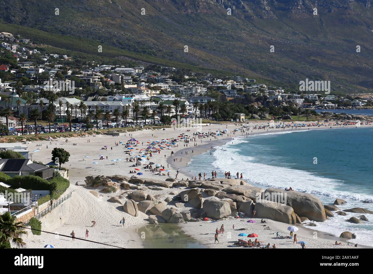 Camps Bay Beach, Camps Bay, Cape Town, Table Bay, Western Cape Province, South Africa, Africa Stock Photo