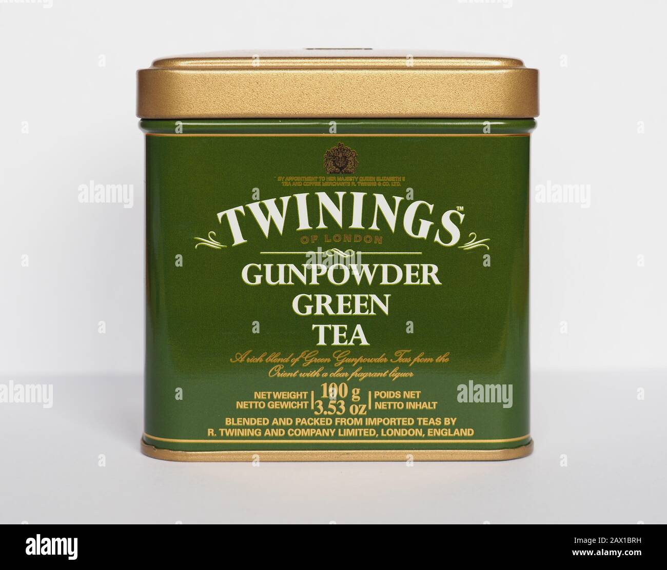 LONDON, UK - CIRCA DECEMBER 2019: Twinings tin of loose Gunpowder Green Tea  Stock Photo - Alamy