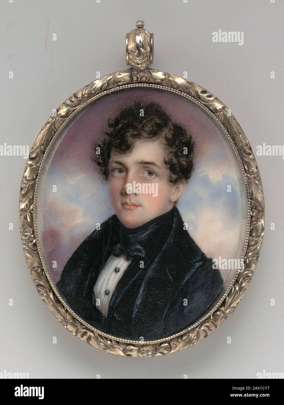 Portrait of a Gentleman, 1832. Stock Photo