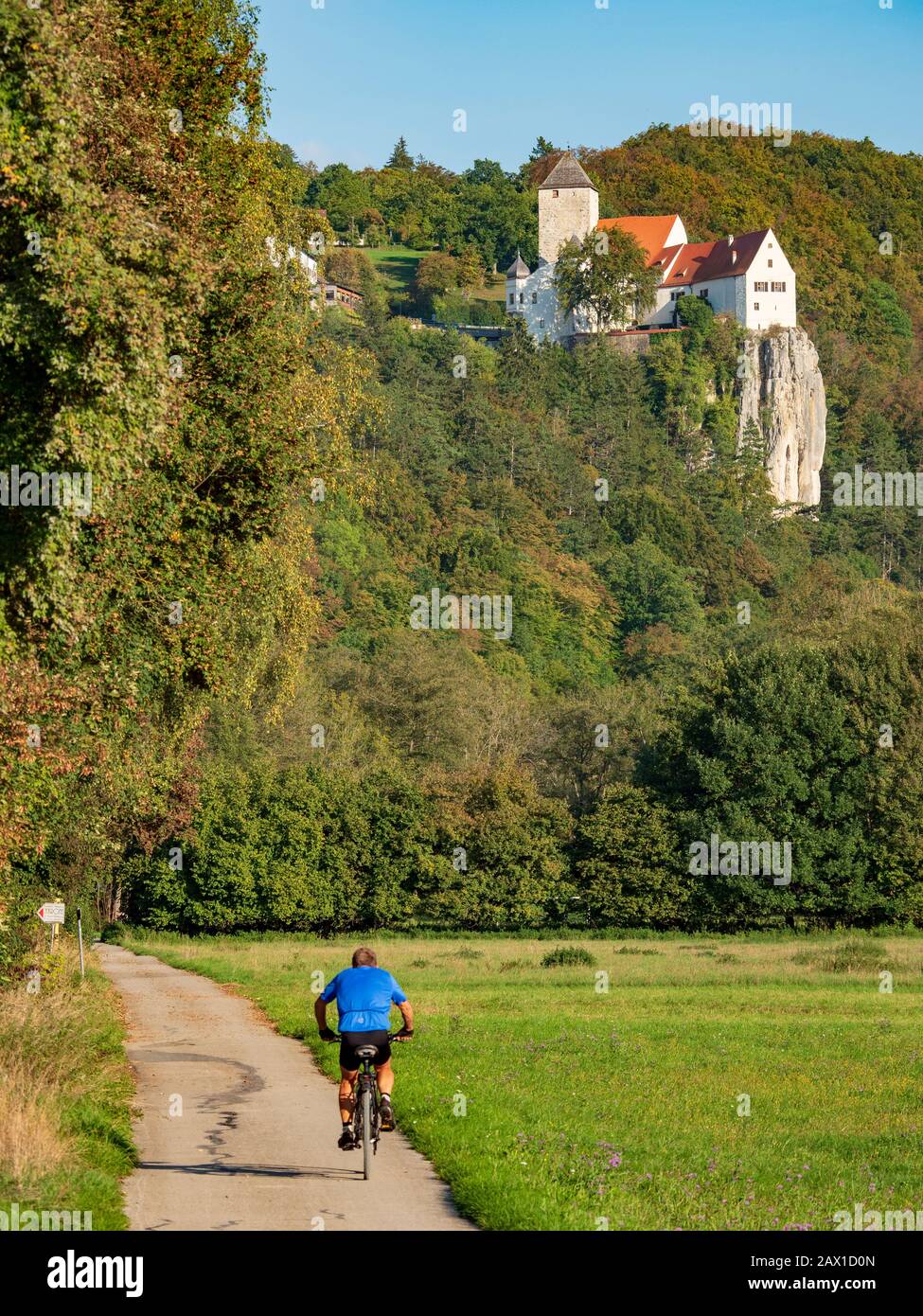Burg Prunn, Altmühltal, Bayern, Deutschland | Castle Prunn, Altmühl Valley, Bavaria, Germany Stock Photo
