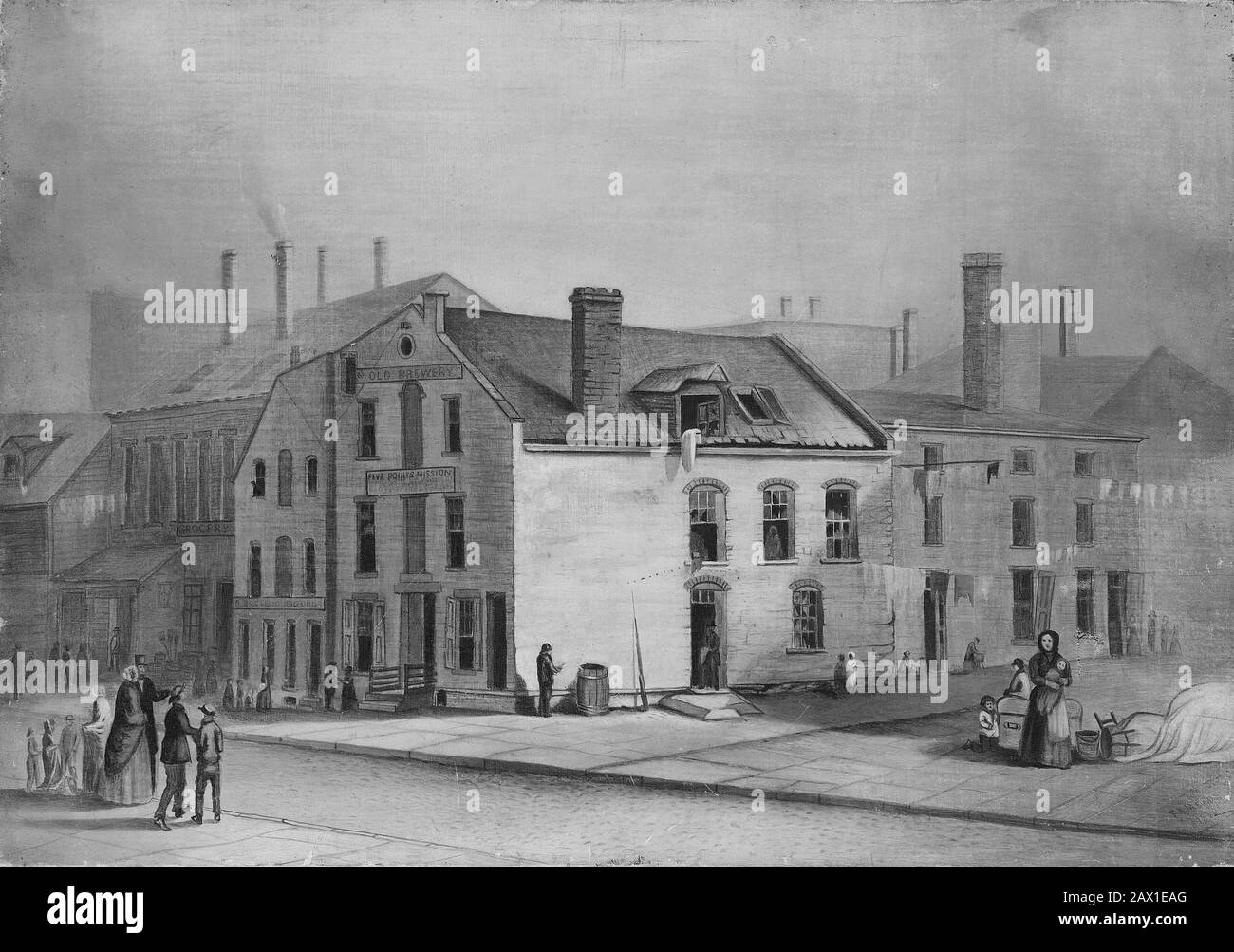 Old Brewery, Five Points Mission, New York, 1870 Stock Photo Alamy