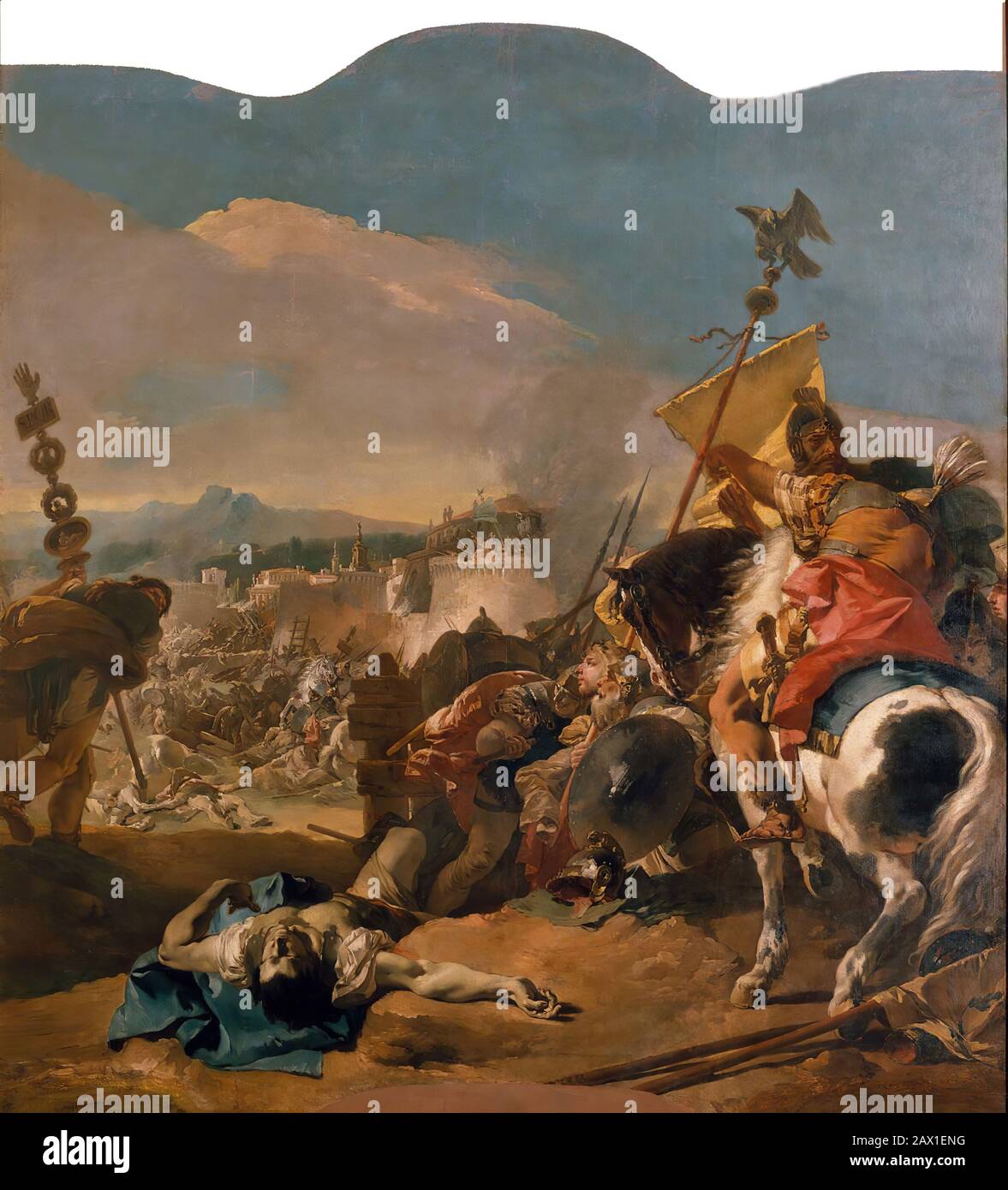 The Capture of Carthage, 1725-29. Stock Photo