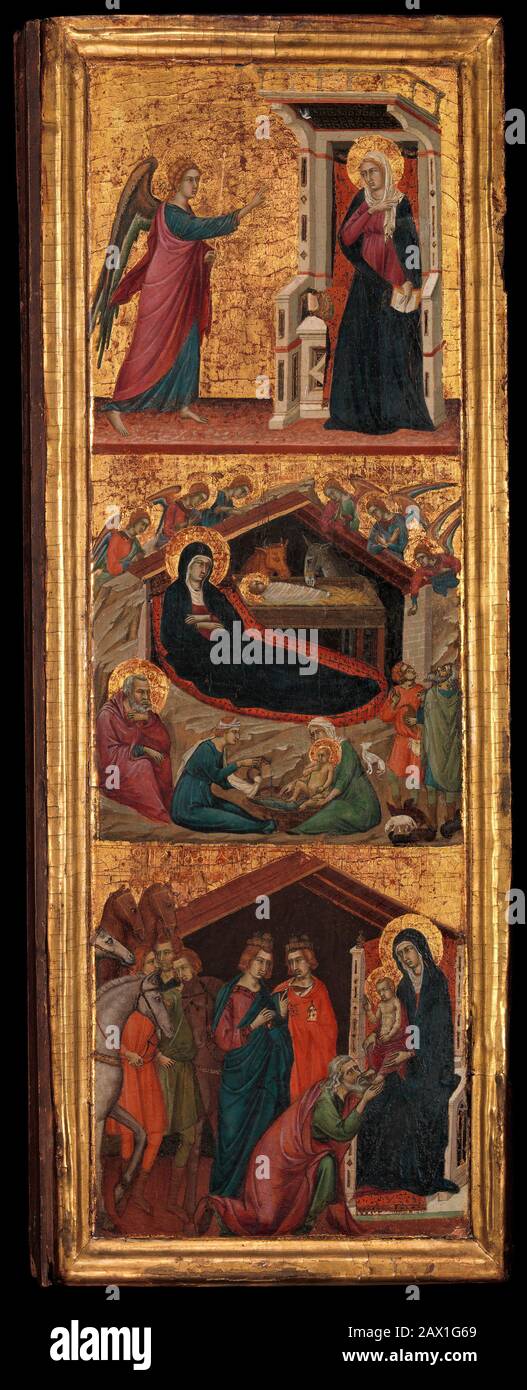 Saints and Scenes from the Life of the Virgin, ca. 1320 Stock Photo - Alamy
