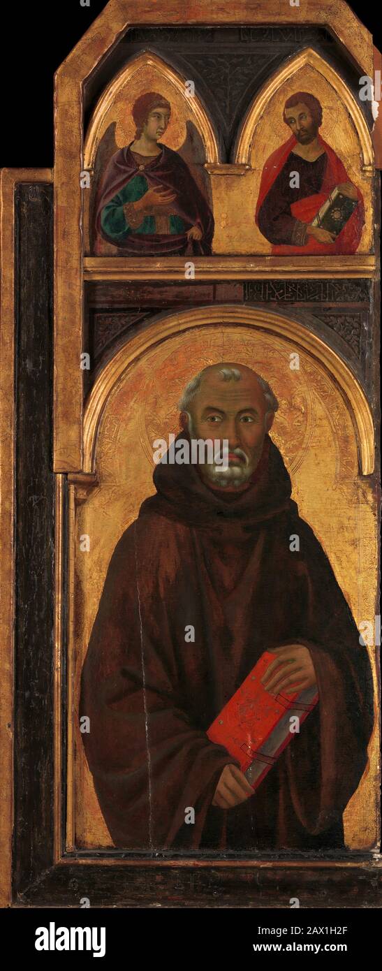 Saint Benedict, 1320s. Stock Photo