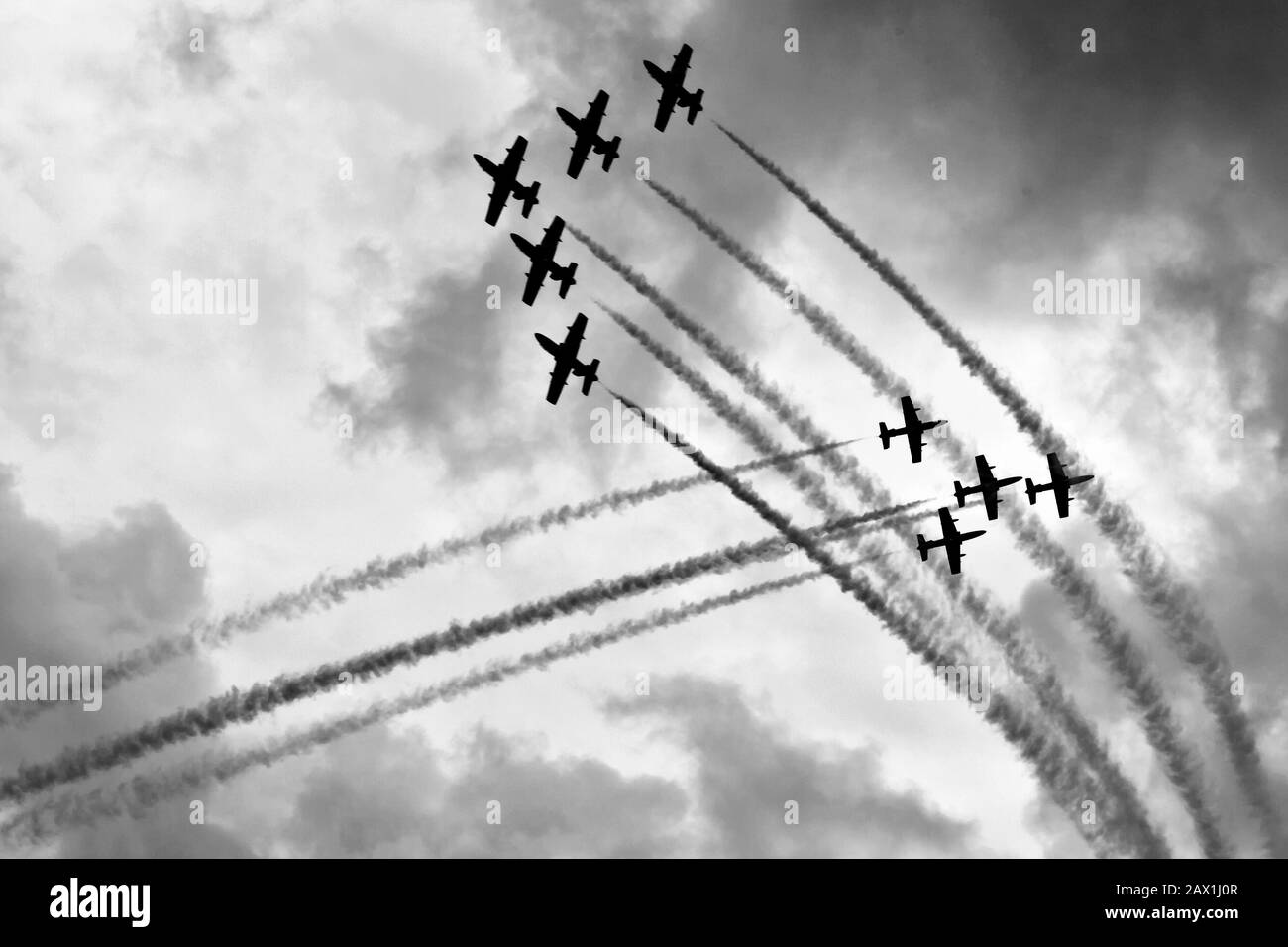 Aerobatic aircraft Black and White Stock Photos & Images - Alamy