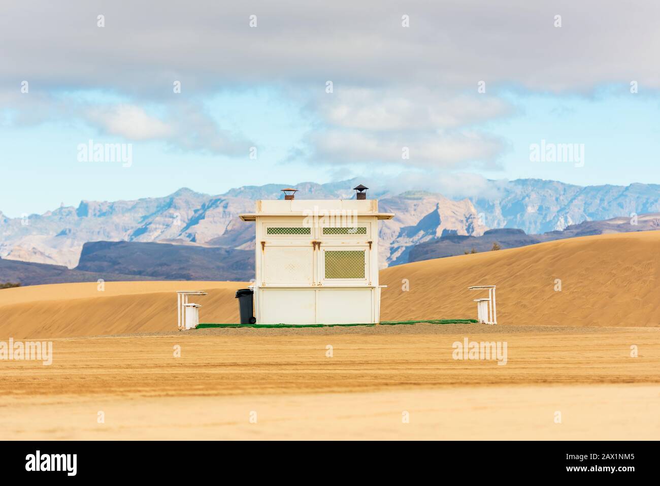 Beach Kiosk in Maspalomas Gran Canaria Spain Stock Photo