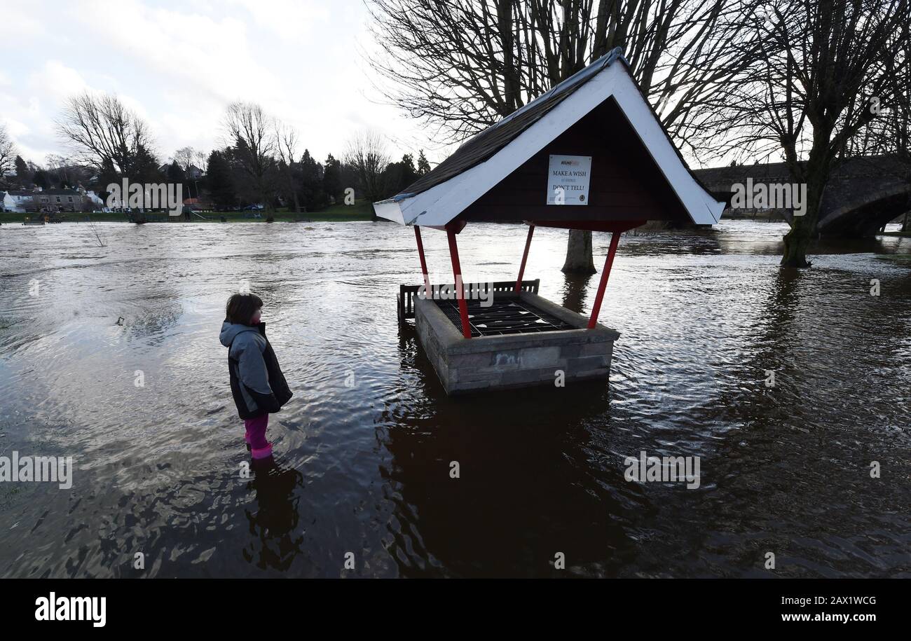 River tweed burst its banks at tweed green peebles hires stock