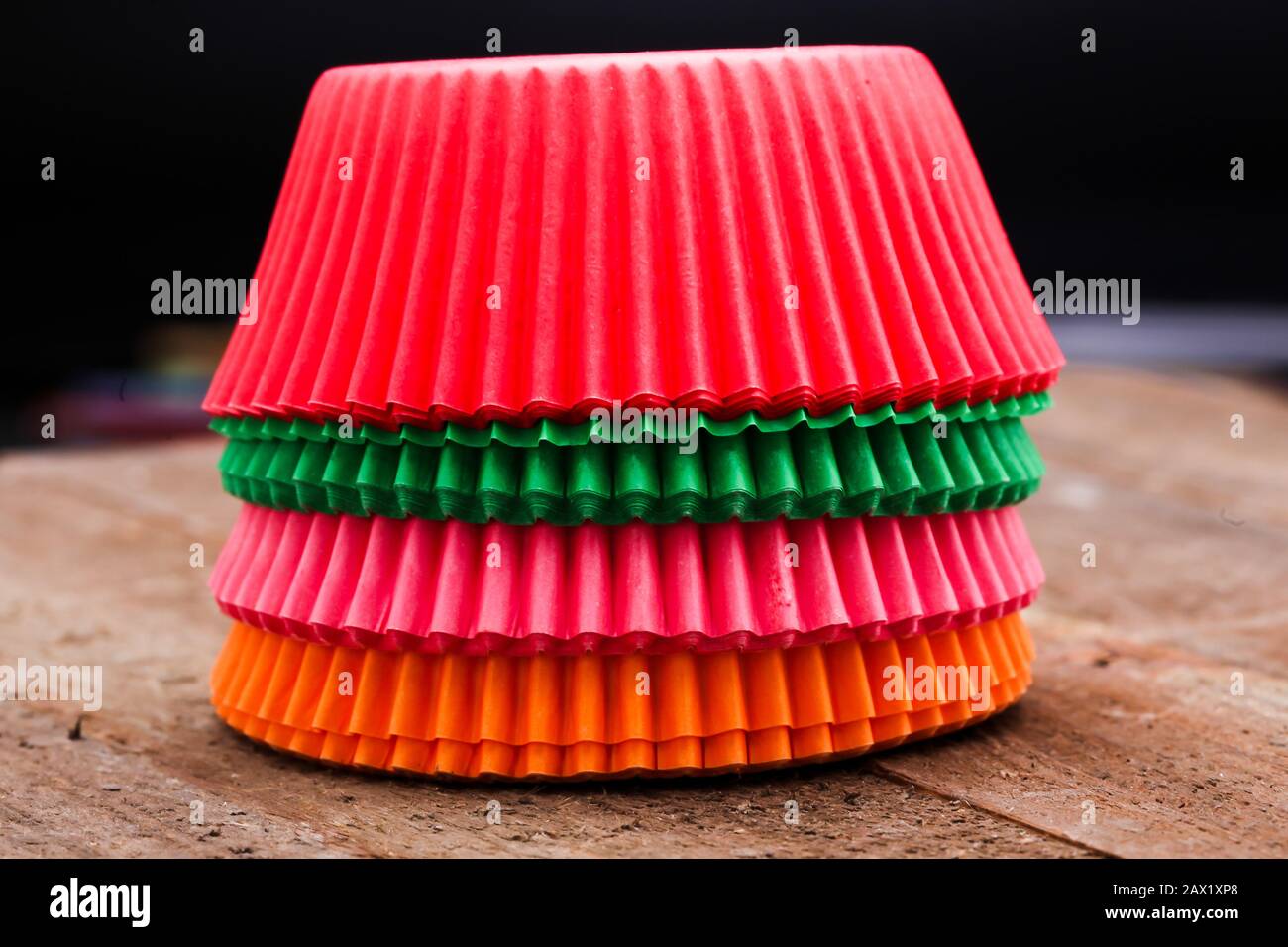 Cupcake holder background from bright colorful paper Stock Photo Alamy