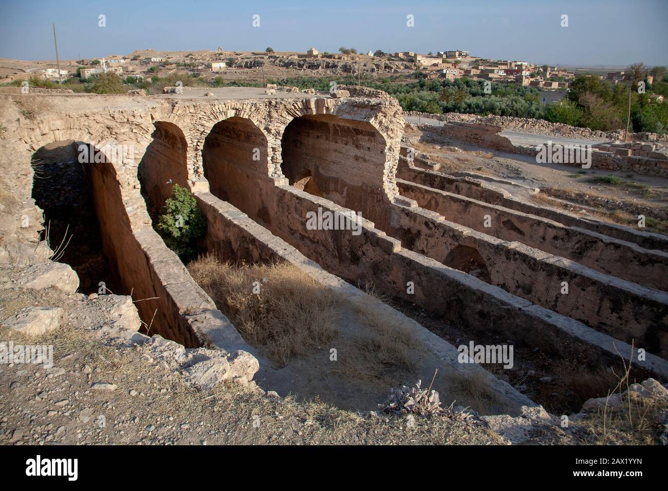 Water cistern in ancient city of Dara, Mardin, southeastern Anatolia, Turkey Stock Photo