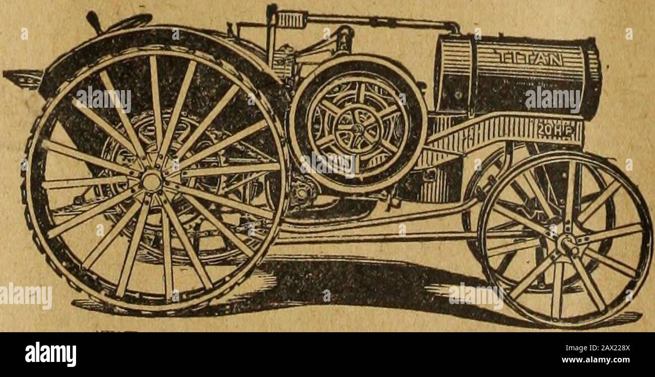 Farmer And Stockbreeder Titan Paraffin Oil Tractor For Belt Field Road Work The Advantages Of The Titan Oiltractor T N Tractor Has Passedn T F Penmental Stage And Ihepenod Of Doubl As alamy