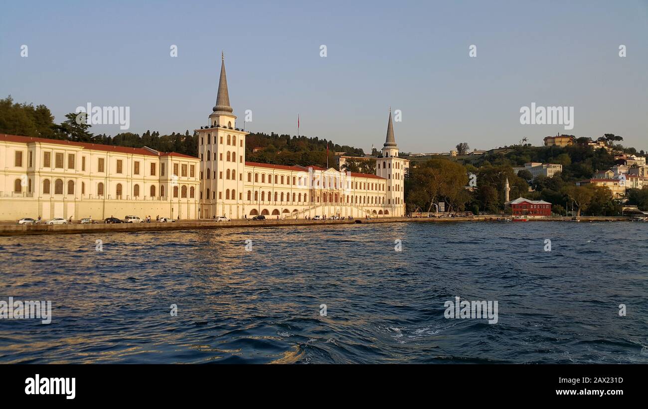 Kuleli old Military High School, located in Cengelkoy. Istanbul, TURKEY Stock Photo
