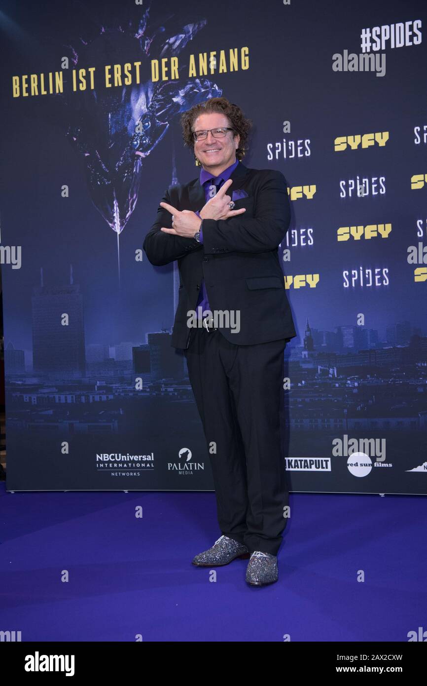 Berlin, Germany. 10th Feb, 2020. Actor Francis Fulton-Smith comes to the TV  world premiere of the science fiction series "Spides". The channel SYFY  will show the eight episodes of "Spides" exclusively from