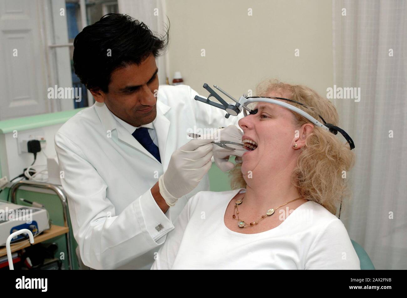 Dentist Doctor Majid Shahab at his clinic in Harley Street, London