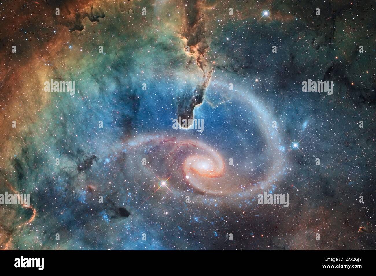 Beauty of endless cosmos. Science fiction art. Elements of this image ...