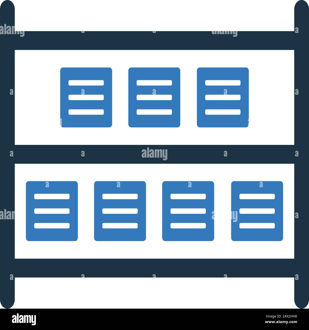 Well organized and fully editable Shelves icon, storage vector ...
