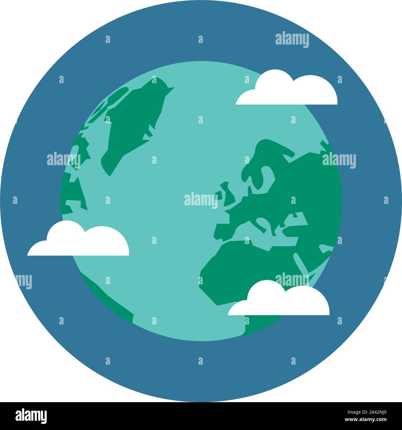 world planet earth with clouds Stock Vector Image & Art - Alamy