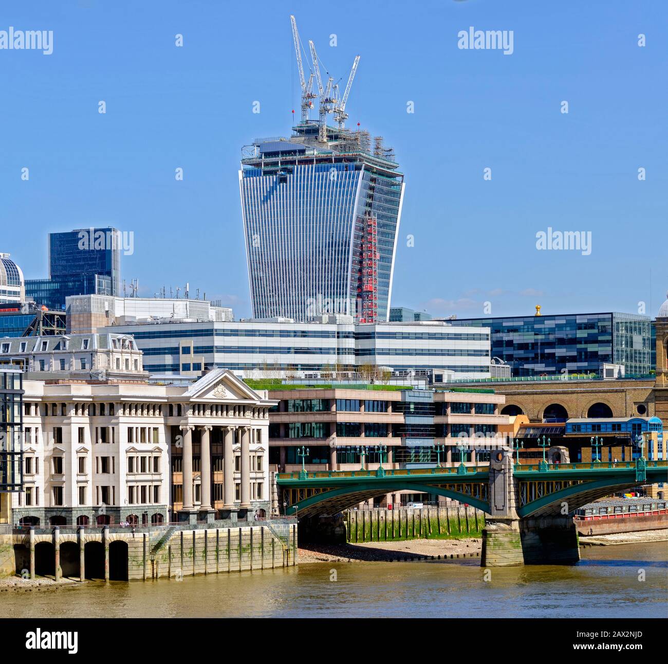 city of London with Walkie Talkie tower Stock Photo