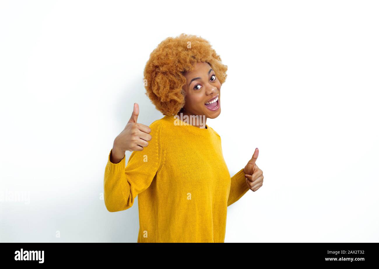 African american thumb hi-res stock photography and images - Alamy