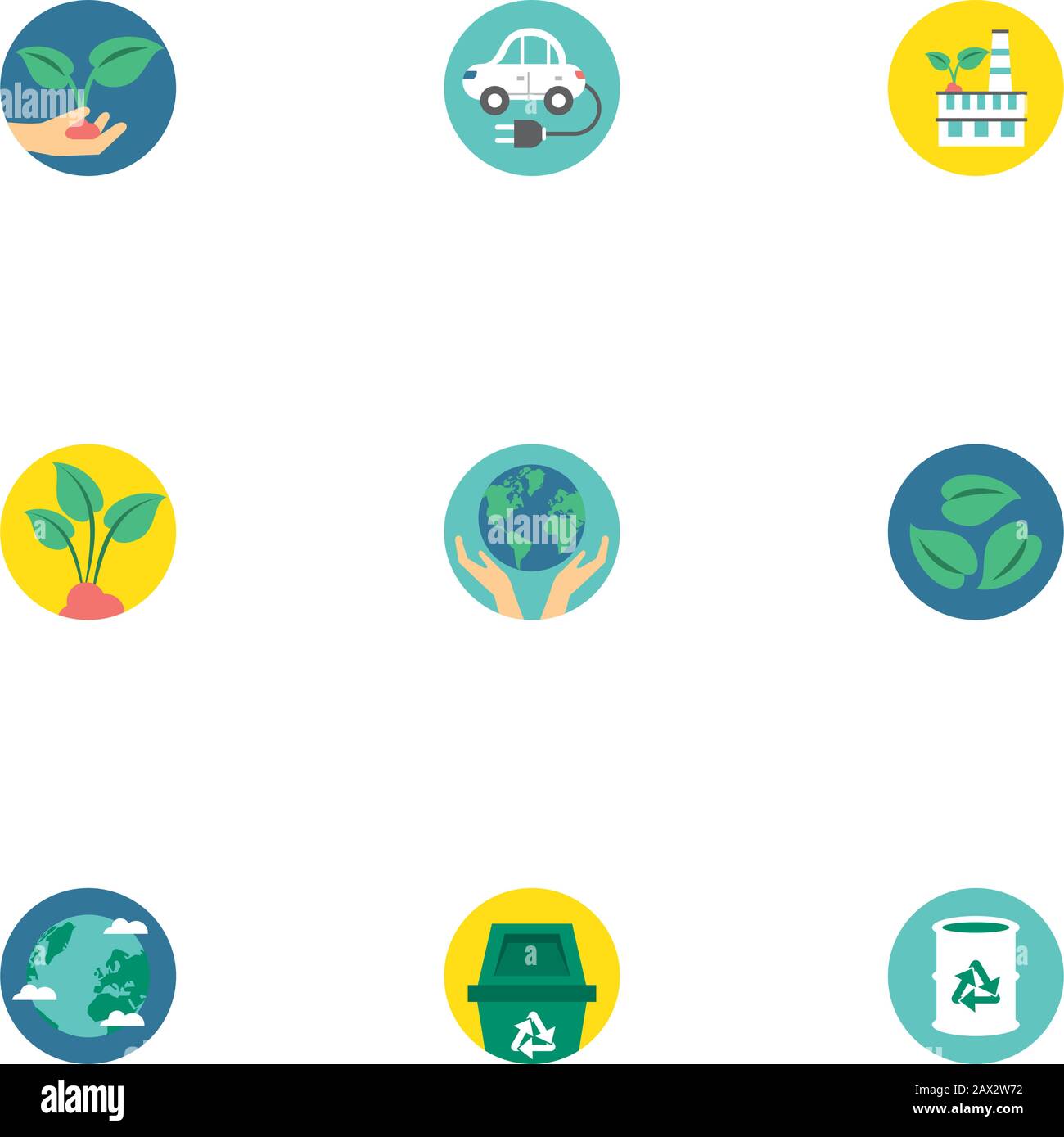 bundle of environment set icons Stock Vector Image & Art - Alamy