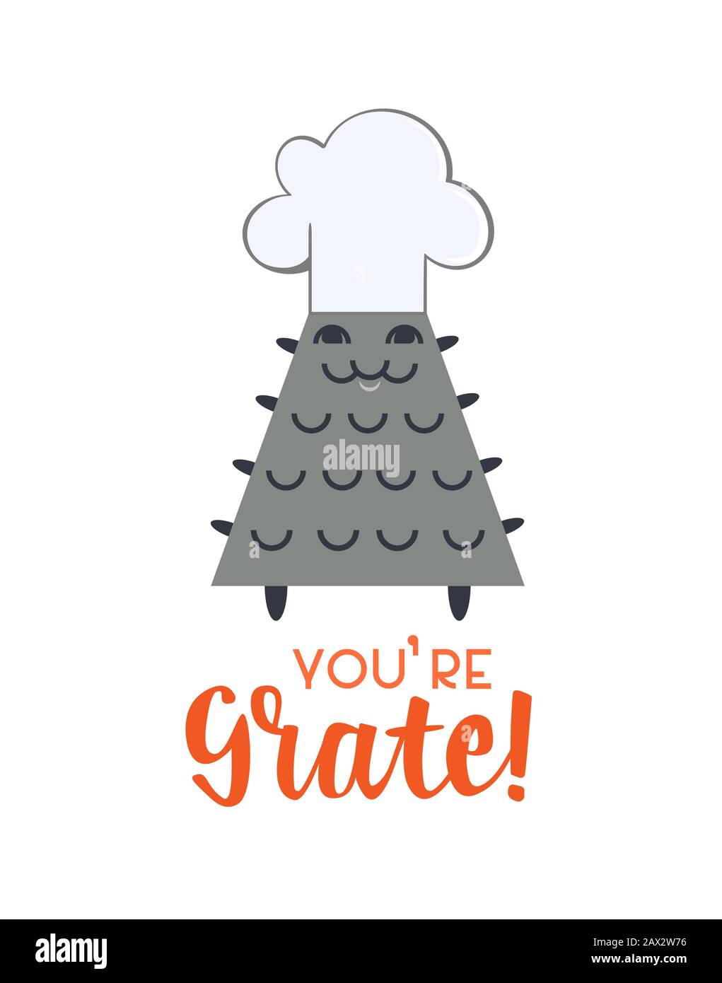 Punny cute friendship greeting card template Stock Vector