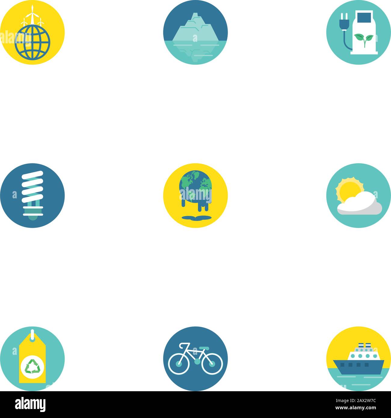 bundle of environment set icons Stock Vector Image & Art - Alamy