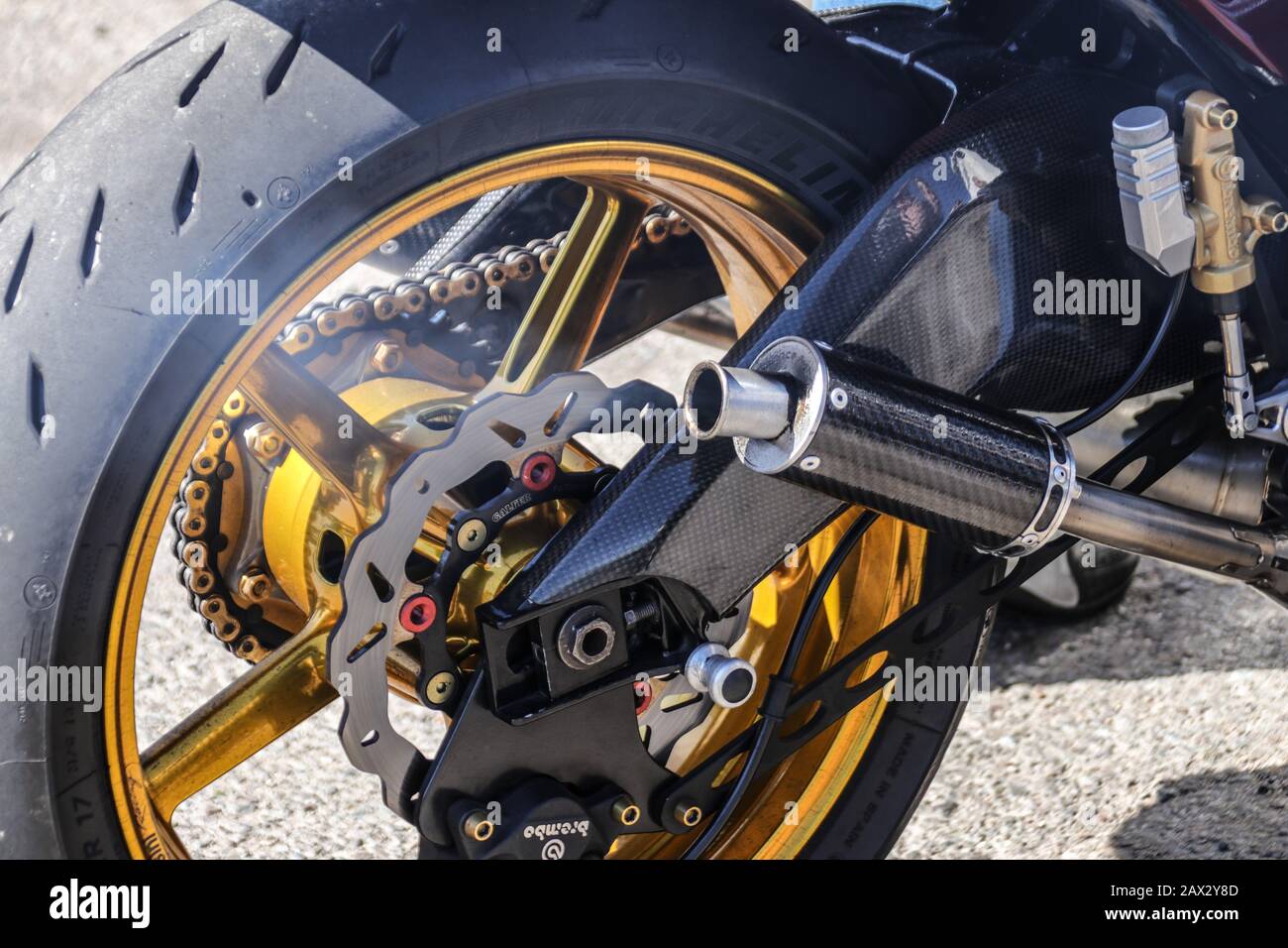 Two stroke motorcycles Stock Photo Alamy