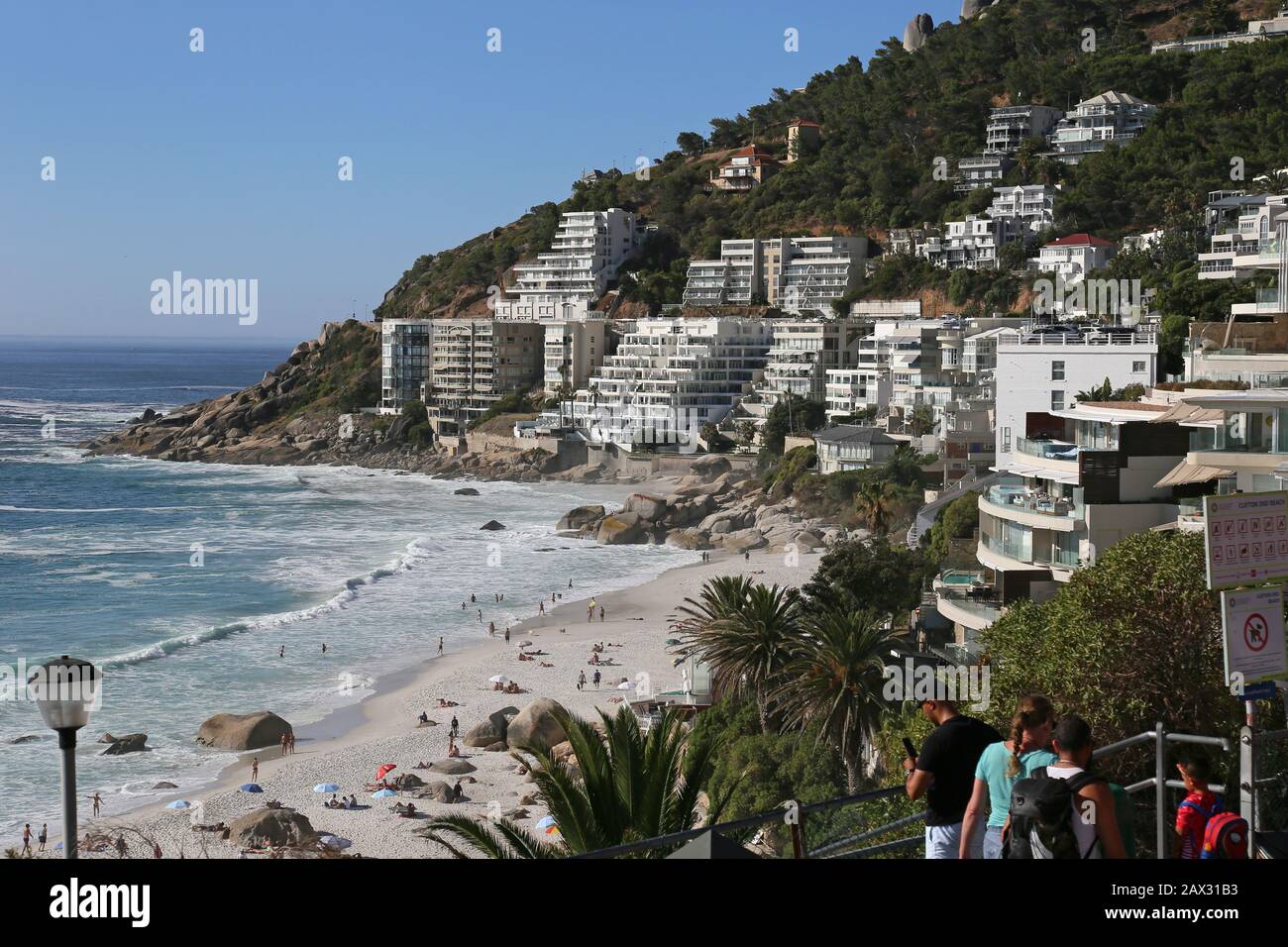 Seafront beaches, Beach Road, Clifton, Cape Town, Table Bay, Western Cape Province, South Africa, Africa Stock Photo