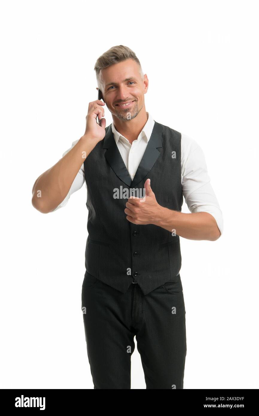 Proper communication. Good job thumb up gesture. New technology. Online ...